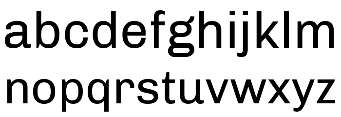 Chivo Regular Font LOWERCASE