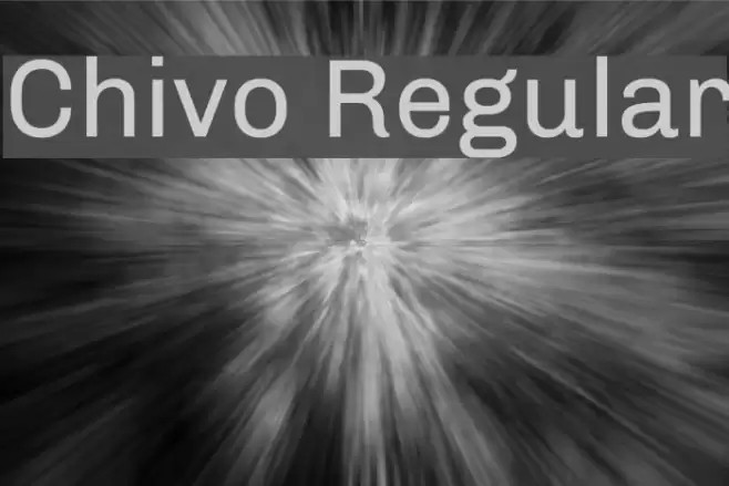 Chivo Regular Font examples