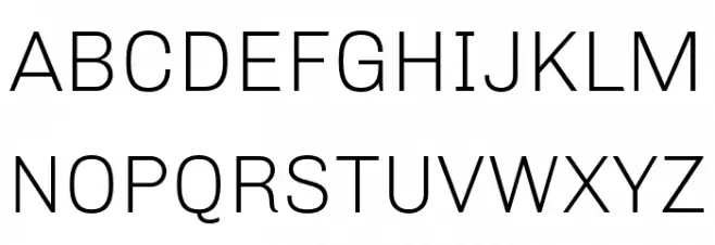 Chivo Thin Font UPPERCASE