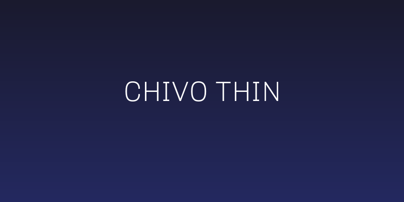 Chivo Thin Social Header
