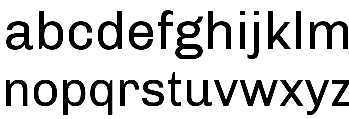 Chivo Font LOWERCASE