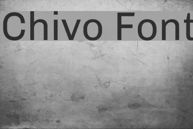 Chivo Font examples