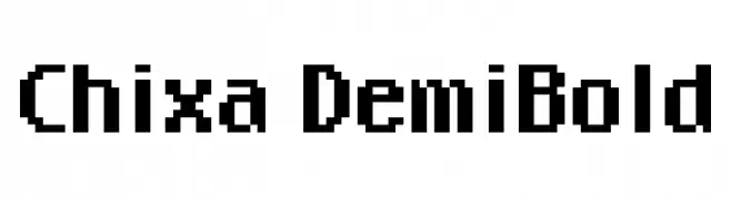 Chixa DemiBold  Descarca Fonturi Gratis