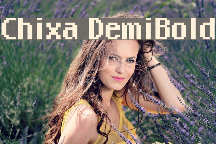 Chixa DemiBold Font examples