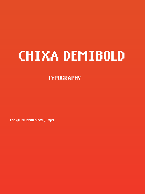 Chixa DemiBold Poster