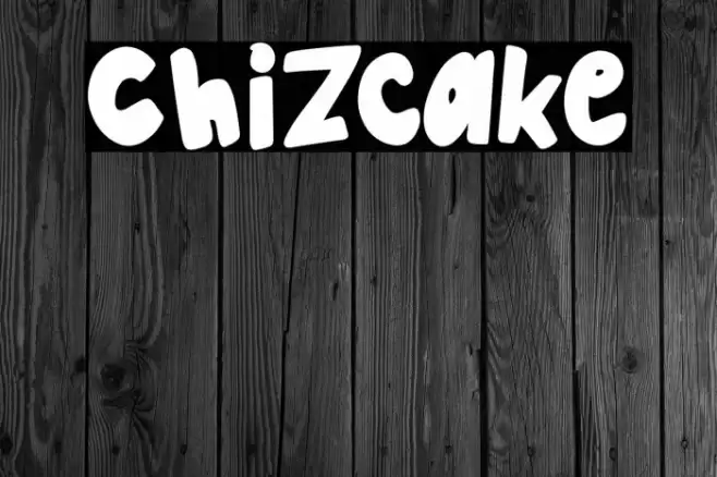 Chizcake Font examples