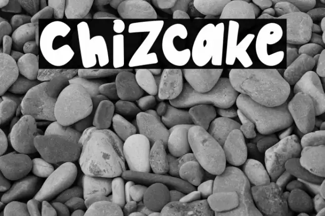 Chizcake Font examples