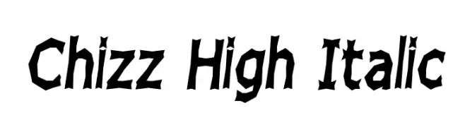 Chizz High Italic  Fuentes Gratis Descargar