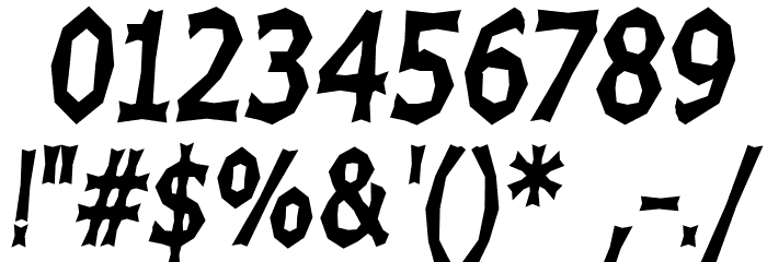 Chizz High Italic Font OTHER CHARS