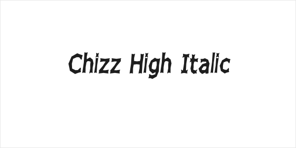 Chizz High Italic Logo