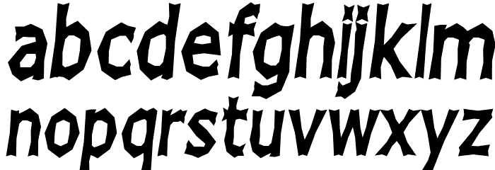 Chizz High Italic Font LOWERCASE