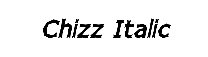 Chizz Italic Font