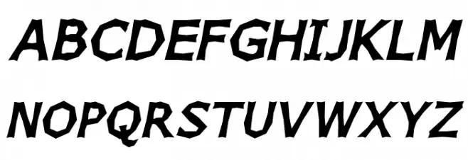Chizz Italic Fuentes MAYÚSCULAS