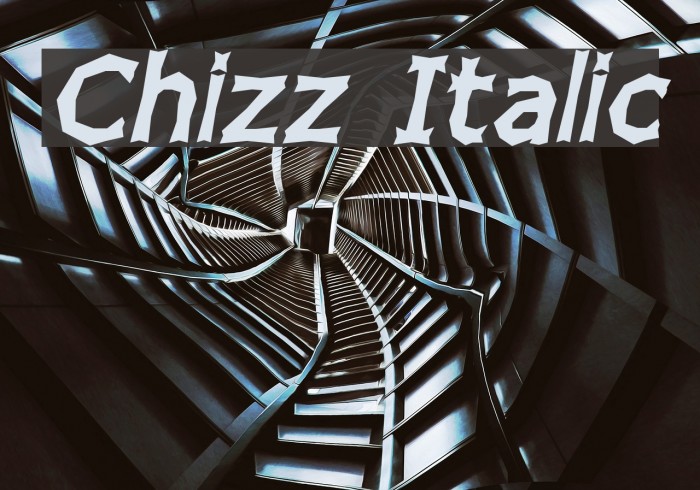 Chizz Italic Font examples