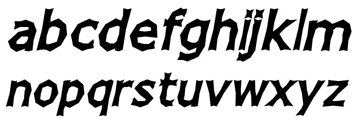 Chizz Italic Font LOWERCASE