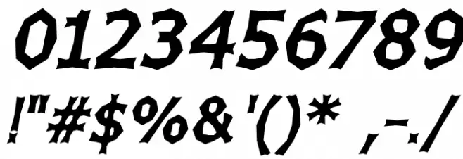 Chizz Wide High Italic خط محارف أخرى
