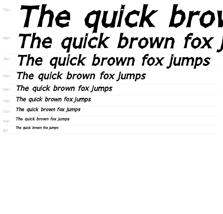 Chizz Wide High Italic Waterfall