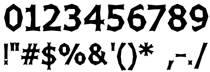 Chizz Wide High Font Alte caractere