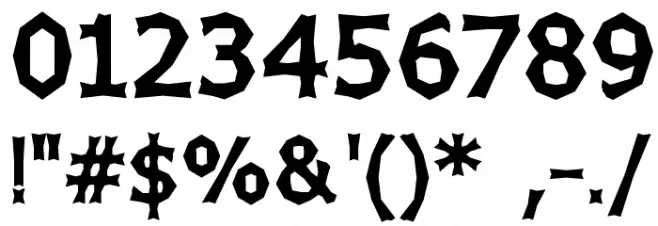 Chizz Wide High Font Alte caractere