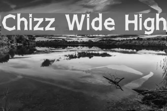 Chizz Wide High Font examples