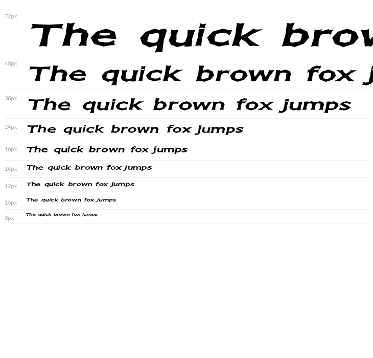 Chizz Wide Italic Waterfall