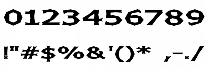 Chizz Wide Font OTHER CHARS