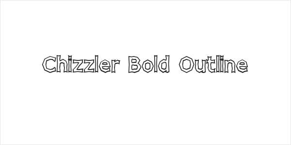 Chizzler Bold Outline Logo