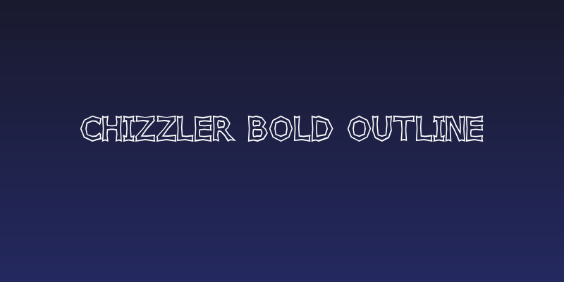 Chizzler Bold Outline Social Header