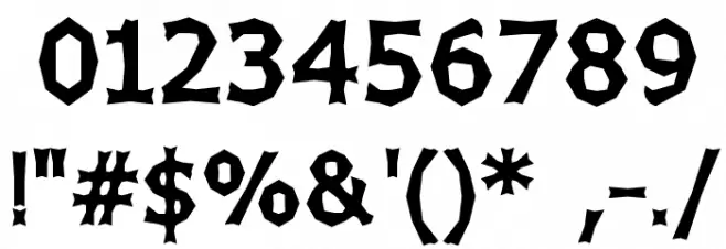 Chizzler Bold Font OTHER CHARS