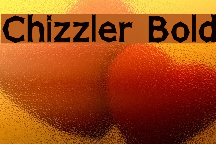 Chizzler Bold Font examples