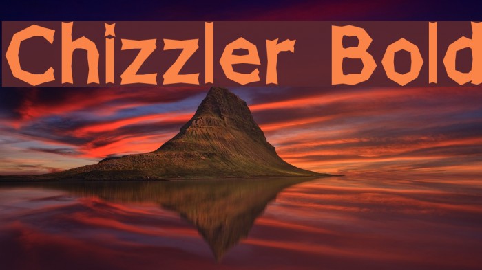 Chizzler Bold Font examples