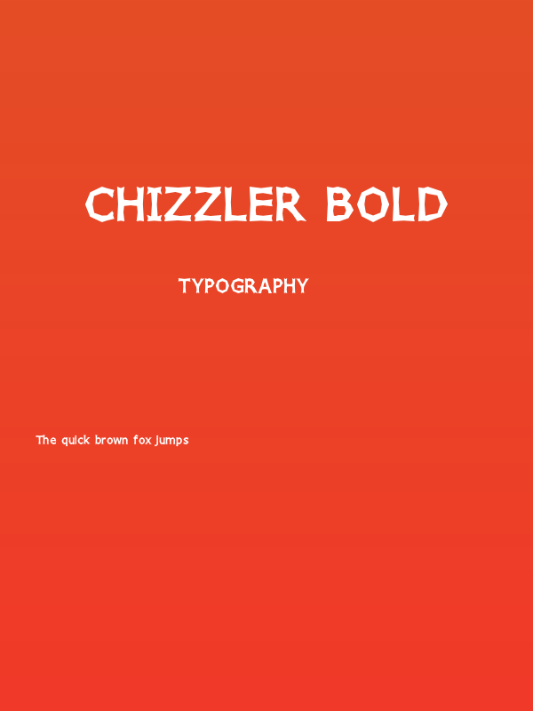 Chizzler Bold Poster