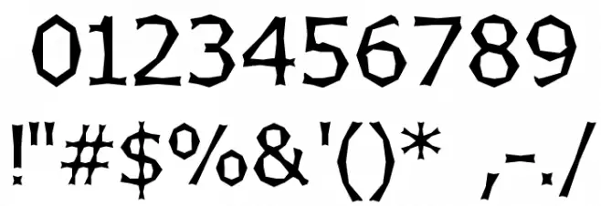 Chizzler Normal Font OTHER CHARS