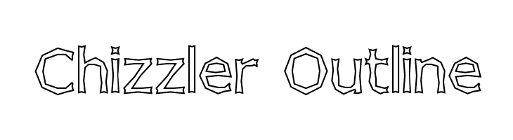 Chizzler Outline Font