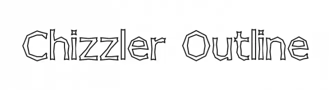 Chizzler Outline  Frei Schriftart Herunterladen