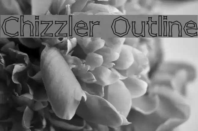 Chizzler Outline Font examples