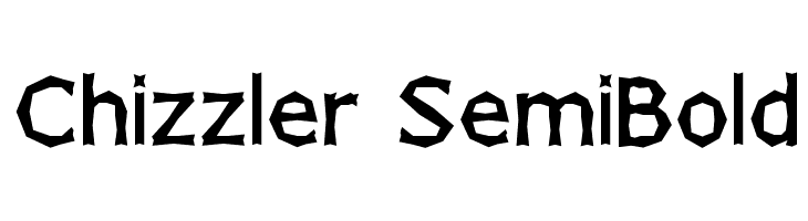Chizzler SemiBold  免费字体下载