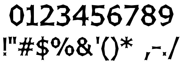 Chizzler SemiBold Font OTHER CHARS