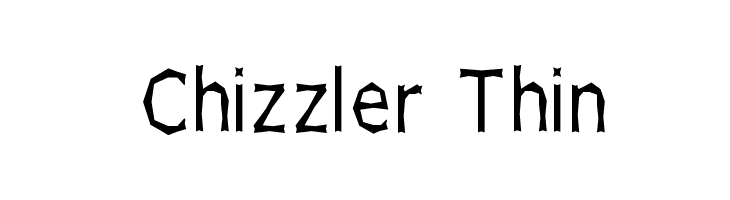 Chizzler Thin Шрифта