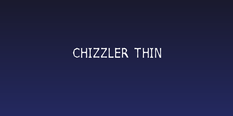 Chizzler Thin Social Header