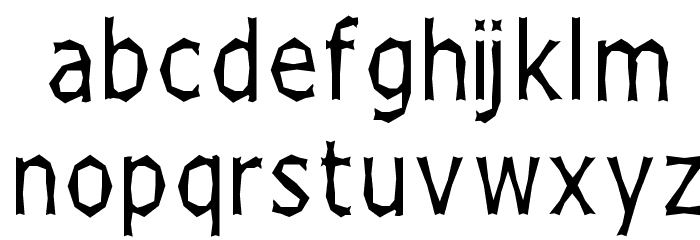 Chizzler Thin Font LOWERCASE