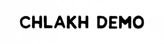 Chlakh Demo  नि: शुल्क फ़ॉन्ट्स डाउनलोड