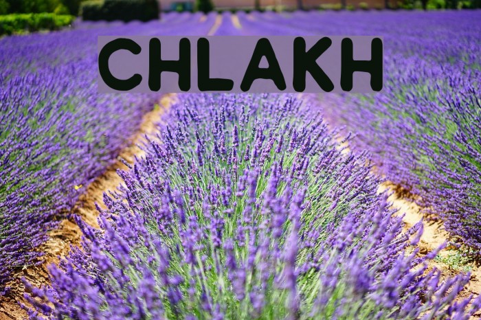 Chlakh Font examples