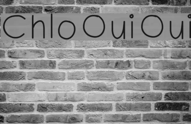 ChloOuiOui Font examples