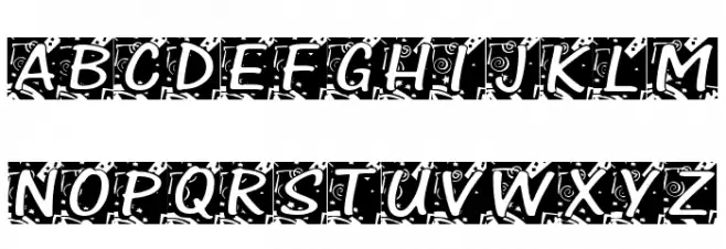 Chloe Confetti Schriftart Groß
