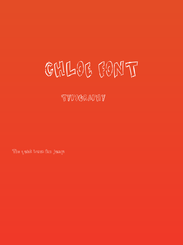 Chloe Font Poster