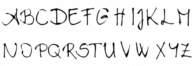 Chloe's handwriting Шрифта ВЕРХНИЙ