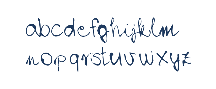 Chloe's handwriting Lowercase