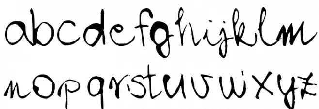 Chloe's handwriting फ़ॉन्ट लोअरकेस