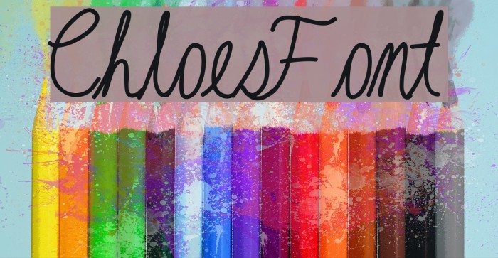 ChloesFont Font examples